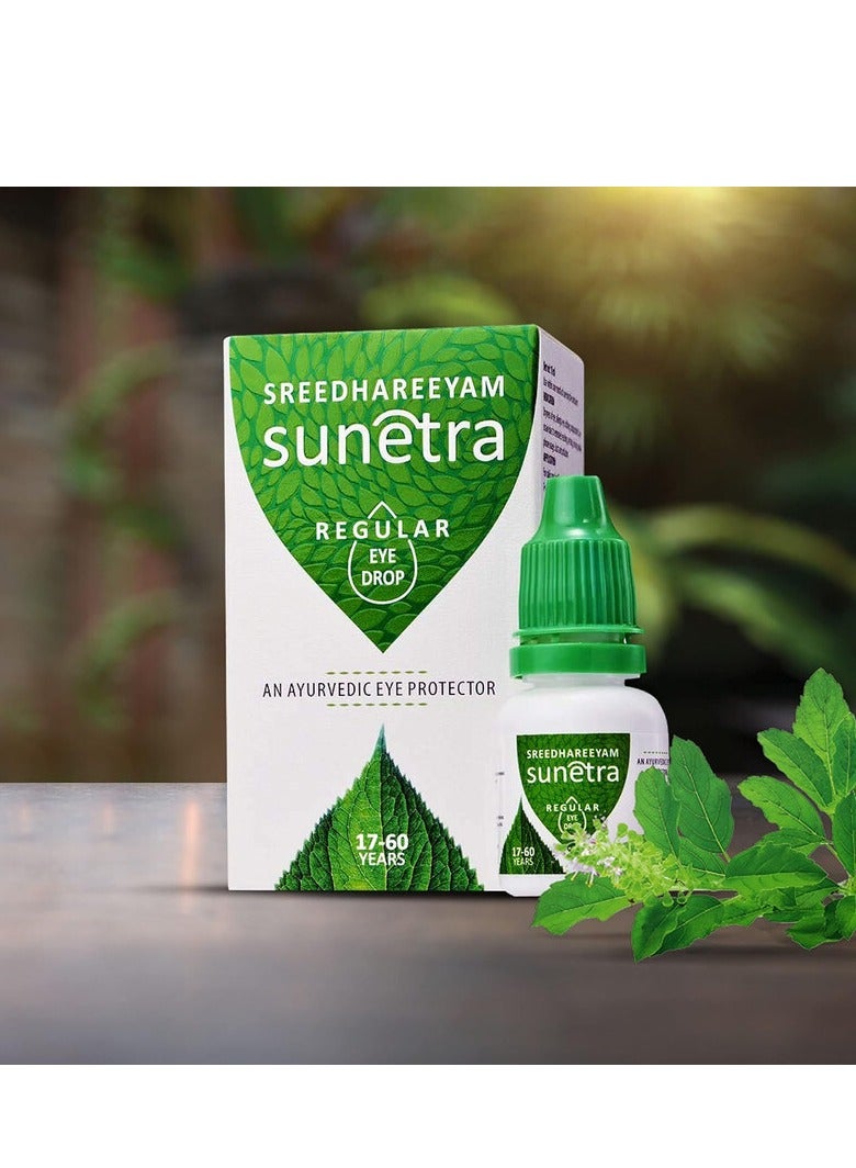 Sreedhareeyam Sunetra Regular Eye Drop - An Ayurvedic Eye Protector - For 17-60 years - For Dryness of Eye, Allergic & Itching - 10 ml - Image 4