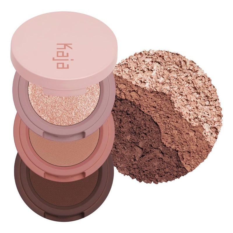 Kaja 3 Colors Eyeshadow - Beauty Bento 08 Chocolate Dahlia | Mosaic Chrome, Shimmer, Matte finish, Cruelty free, K-Beauty Mini Palettes, Easy Finger Blendable, Glitter, High Pigmentation, 0.03 Oz - Image 1