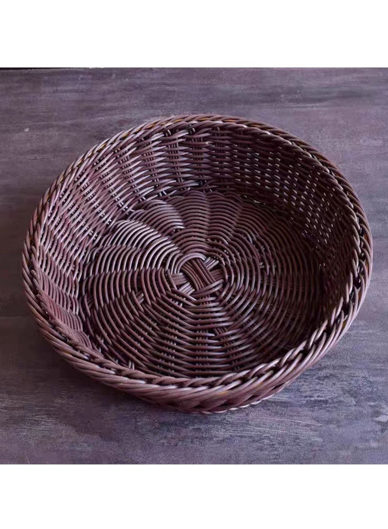 سلة فواكه FFD سلة الخبز سلة منسوجة يدويًا وعاء منسوج دائري - Image 3