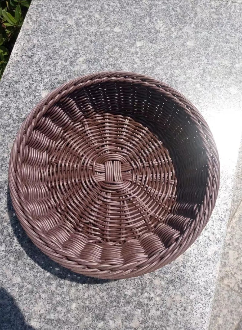 سلة فواكه FFD سلة الخبز سلة منسوجة يدويًا وعاء منسوج دائري - Image 4