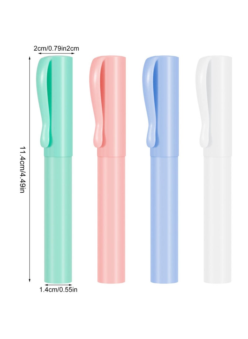 Excefore Pen Shape Scissors, Kids Safety Scissors, Mini Pen Portable Scissors, DIY Handmade Craft Supplies, Childrens Safe Cutting Scissors, for Office, School, home (4 Pcs) - Image 2