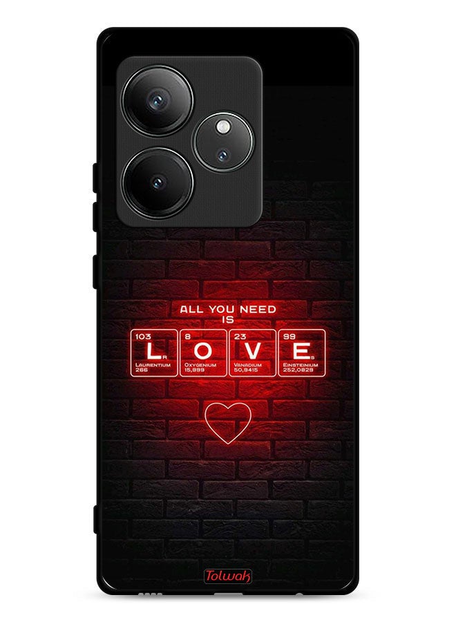 Tolwak Realme GT Neo6 5G Protective Case Cover All You Need Is Love - Image 1