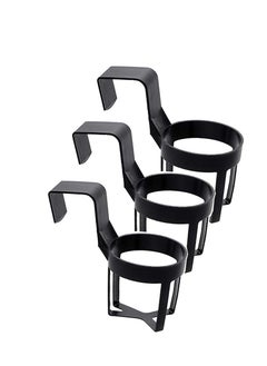 Black Cup Water Holder, Bottle Holder, Auto Car Vehicle Drink Cup Holders Bottle Container Hook for Truck Interior Seal of Most Vehicles Fits Regular Sized Cans, Water Bottle (3 Packs)