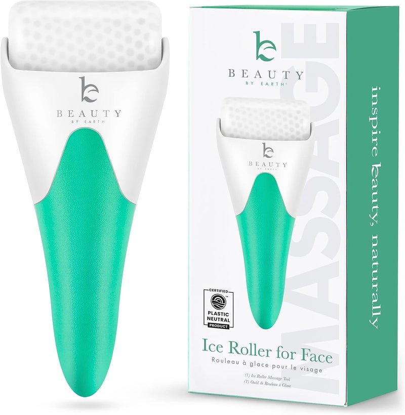 Beauty by Earth Ice Roller for Face  Smoothes Fine Lines  Wrinkles Face  Eye Roller for Puffy Eyes Skin Care Massager Beauty Gift That Helps Relieve Migraines Facial  Spa Gifts for Women