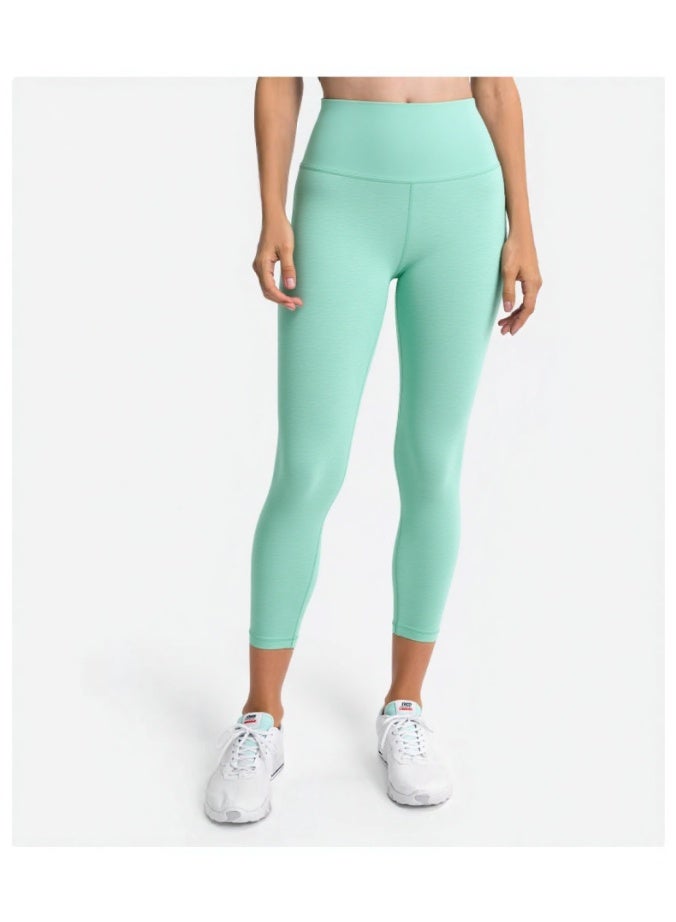 NIBEMINENT Essential/Pure&Plain 7/8 Leggings, High Waisted Compression Soft Pants Workout Athletic Yoga Pants 24" - Image 2