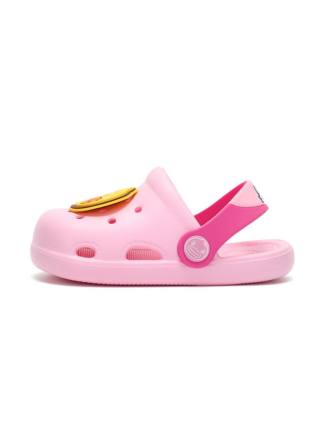 B.duck Children's Slippers, Boys And Girls Wear-resistant Home Shoes, Crocs-style Shoes, 5302 Pink, Size 24 - Image 2