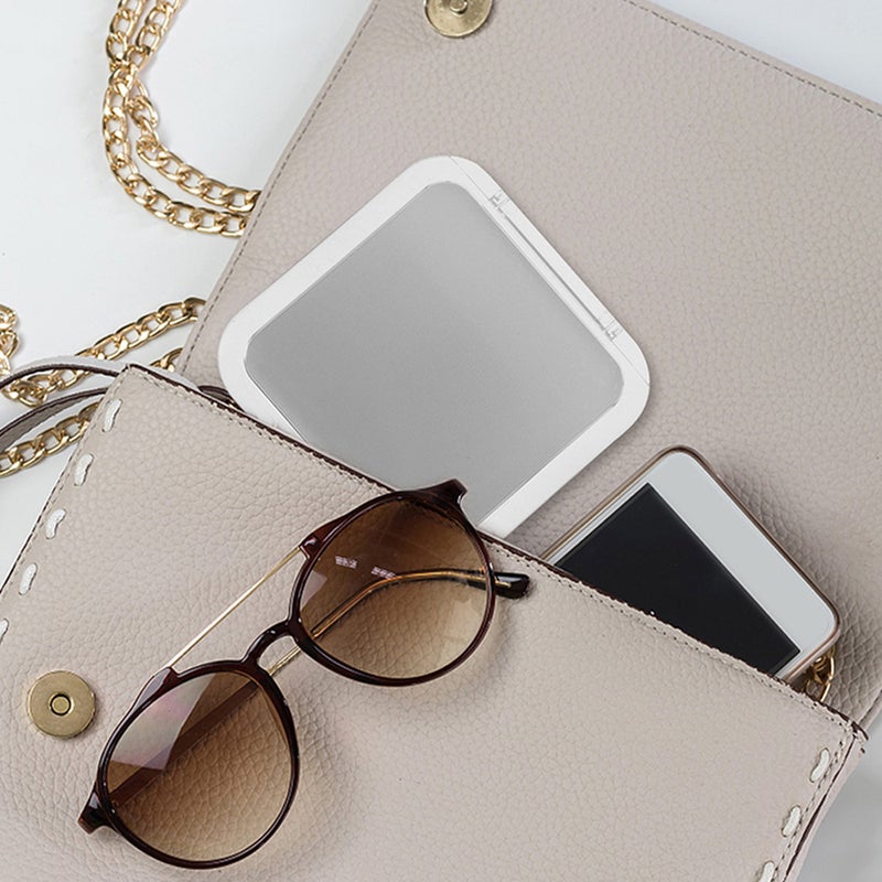 Foldable Mirror Pocket Mirror Compact Mirror Magnification Purse Mirror - Image 3