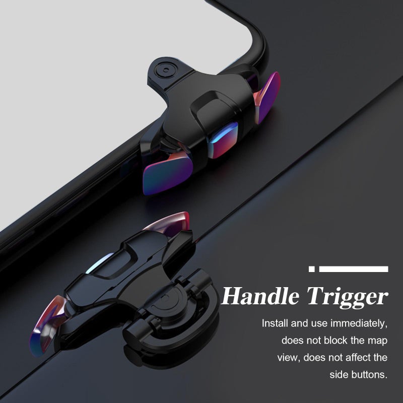 Metallic Colorful Mobile Gaming Controller Triggers Compatible Left Right Compact Lightweight - Image 5