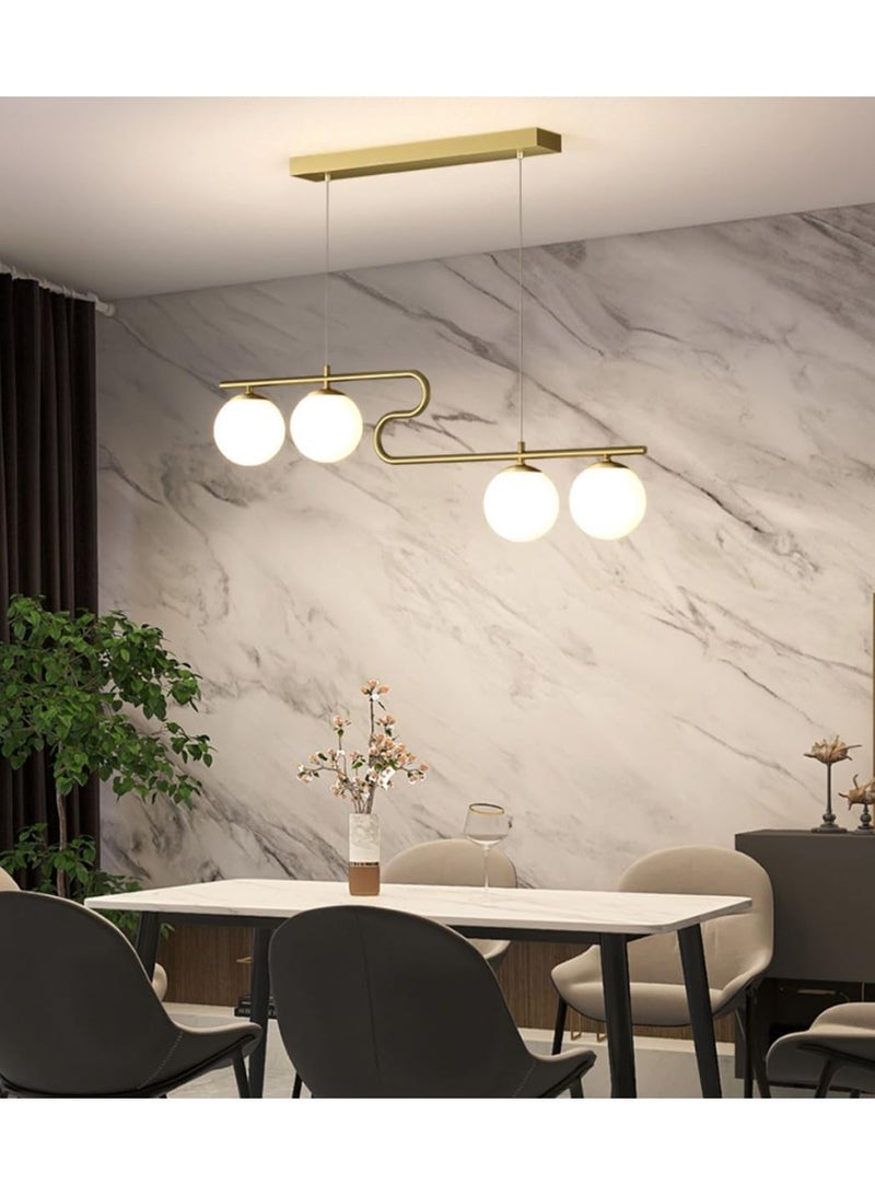 Cluc Gold Globo di vetro Chandelier - 4  globes - Image 4