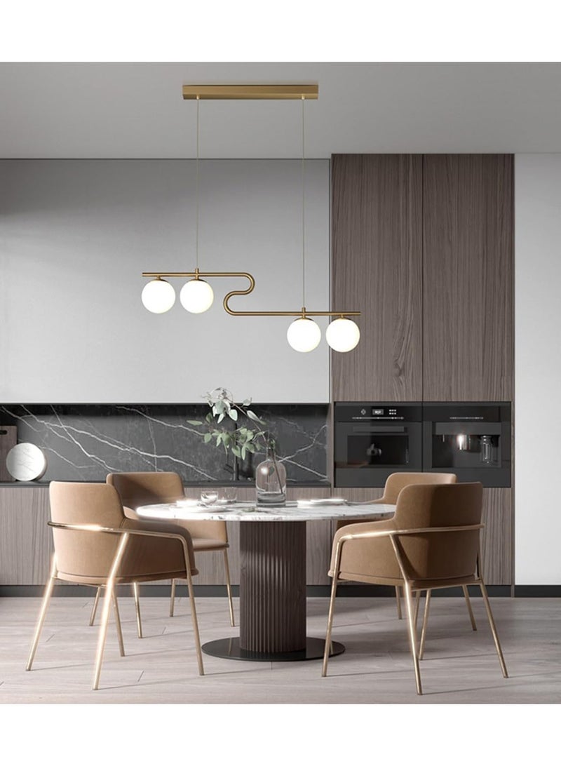 Cluc Gold Globo di vetro Chandelier - 4  globes - Image 5