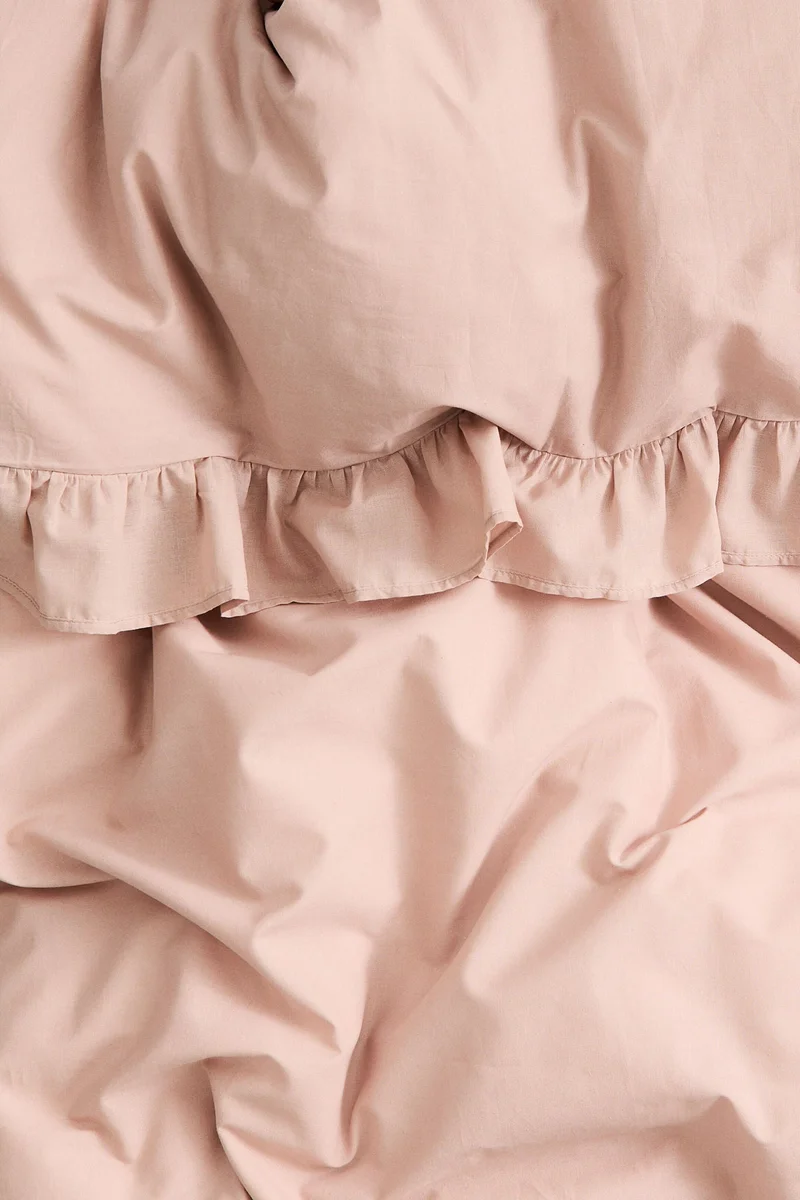 اتش اند ام طقم غطاء لحاف مفرد مكشكش