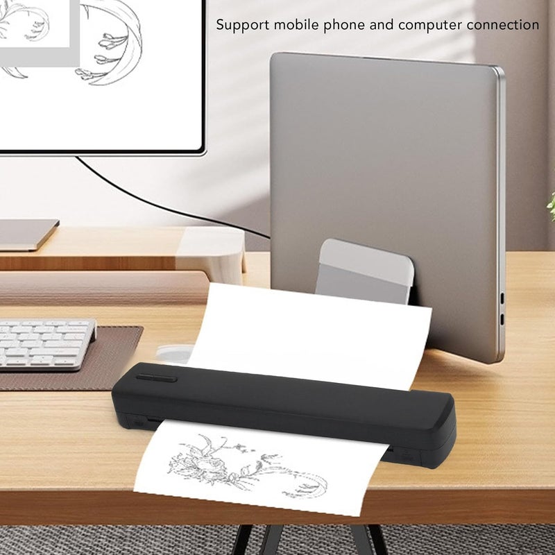 Marhynchus Inkless Portable Printer Wireless Thermal Printer 203DPI High Resolution for Travel with USB C 8.5x11in A4 A5 Paper Support iOS Laptop Home Office - Image 4
