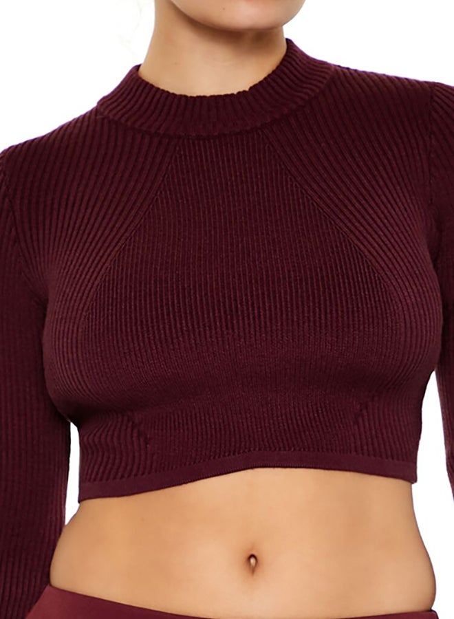 FOREVER 21 Cropped Mock Neck Sweater  - Image 5