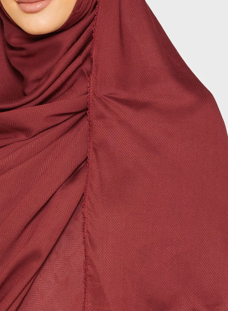 KASHKHA Modal Hijab With Stitch On 4 Sides