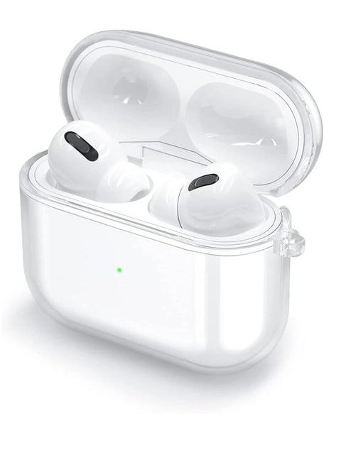 Generic Clear Case for Airpods 3rd Generation (2021), Transparent Waterproof Protective Soft TPU Airpods 3 Case Cover with Keychain (Transparent)