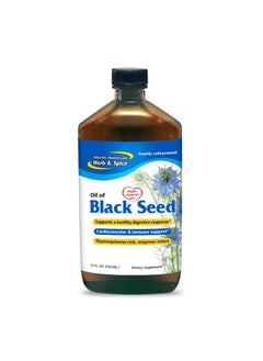 North American Herb & Spice Oil of Black Seed - 12 fl oz - Digestive & Arterial Support - Non-GMO - 72 Servings  - Image 1