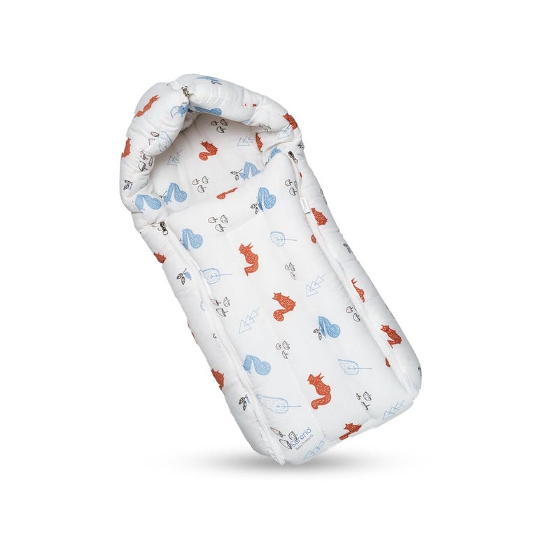 CARERIO Carerio Baby Sleeping Bag Carry Nest Cotton Baby Bedding for New Born Infant Portable Bassinet for Baby Carrying co Sleeping Unisex Baby Sleeping Bed 04 - Image 1