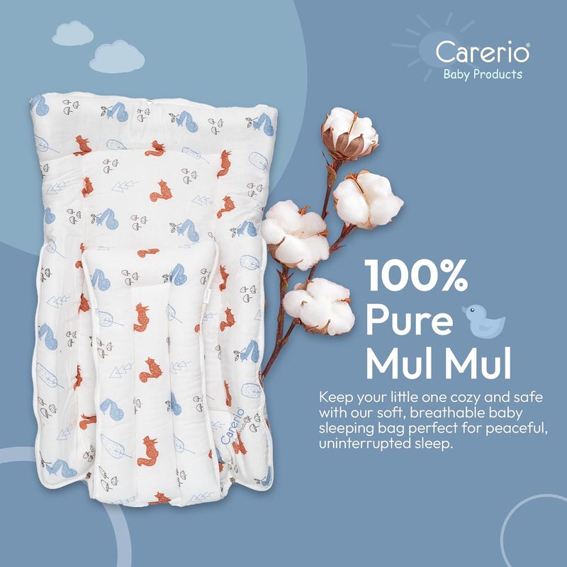 CARERIO Carerio Baby Sleeping Bag Carry Nest Cotton Baby Bedding for New Born Infant Portable Bassinet for Baby Carrying co Sleeping Unisex Baby Sleeping Bed 04 - Image 3