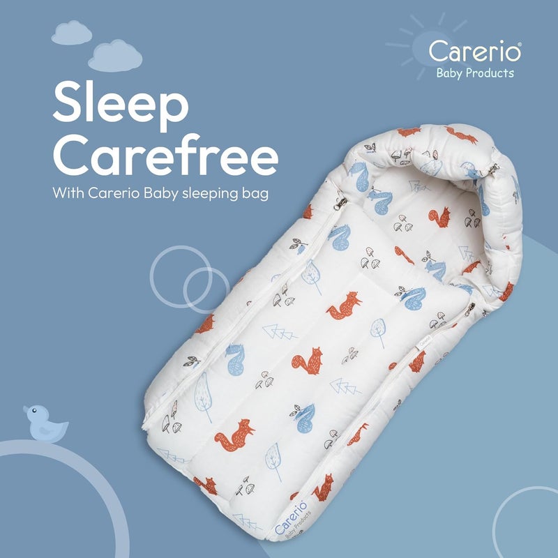 CARERIO Carerio Baby Sleeping Bag Carry Nest Cotton Baby Bedding for New Born Infant Portable Bassinet for Baby Carrying co Sleeping Unisex Baby Sleeping Bed 04 - Image 5
