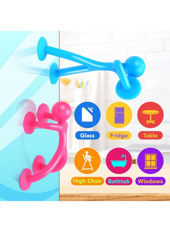 OLEOLETOY Suction Fidget Toys for Kids, 42Pcs Sensory Fidget Toys for Boys Girls, Office Stress Release Toys for Adults, Cars Travel Toys for Toddlers, Windows Toys Party Favors Kids Classroom Prize Bulk - Image 4