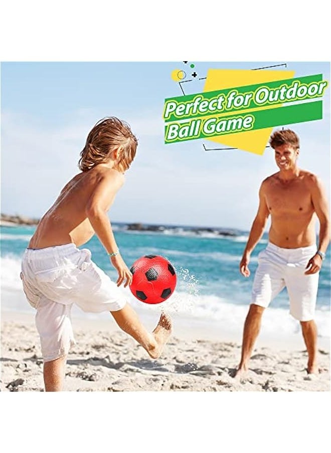 Generic - 6 Inch Mini Soccer Balls for Kids Toddler, 6'' Small Soccer for Mini Goal Hoop, KickBall Soft Footballs Sport Game for Indoor Outdoor Playground Beach, Pool Ball For Inflatables Float(3 PCS with Pum - Image 1