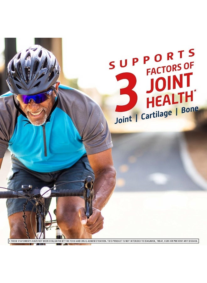 Move Free مكمل دعم المفاصل ثلاثي العمل الفائق - كولاجين نوع II بورون وحمض الهيالورونيك - يدعم راحة المفاصل والغضاريف والعظام في 1 حبة صغيرة يوميًا، 64 قرص (64 حصة) - Image 5