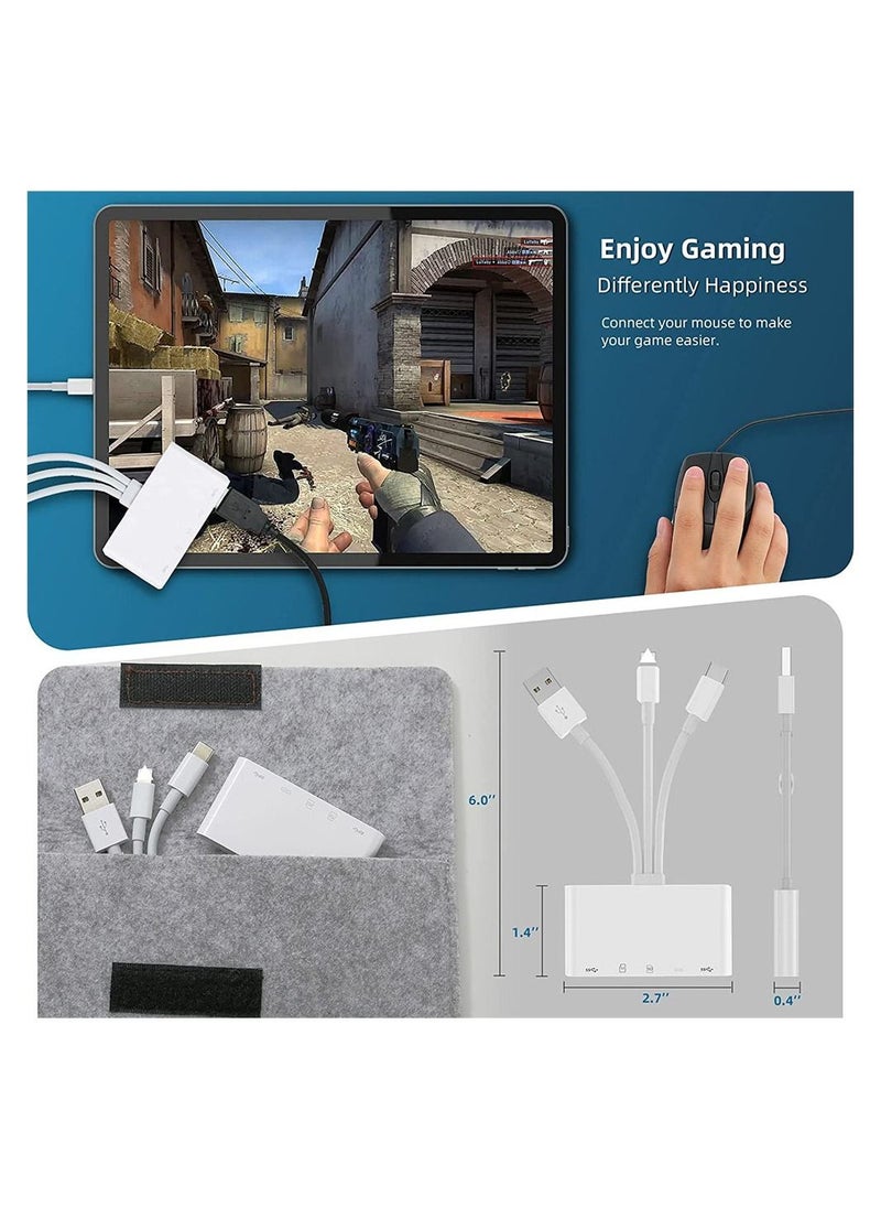 سيوسي - قارئ بطاقة SD ، قارئ بطاقة ذاكرة الكاميرا 5 في 1 USB C SD ، Plug N Play لأجهزة iPhone ، iPad ، Android ، Mac ، الكمبيوتر ، الكاميرا ، MacBook ، يدعم SD ، Micro SD ، SDHC ، SDXC ، MMC و USB OTG - Image 1