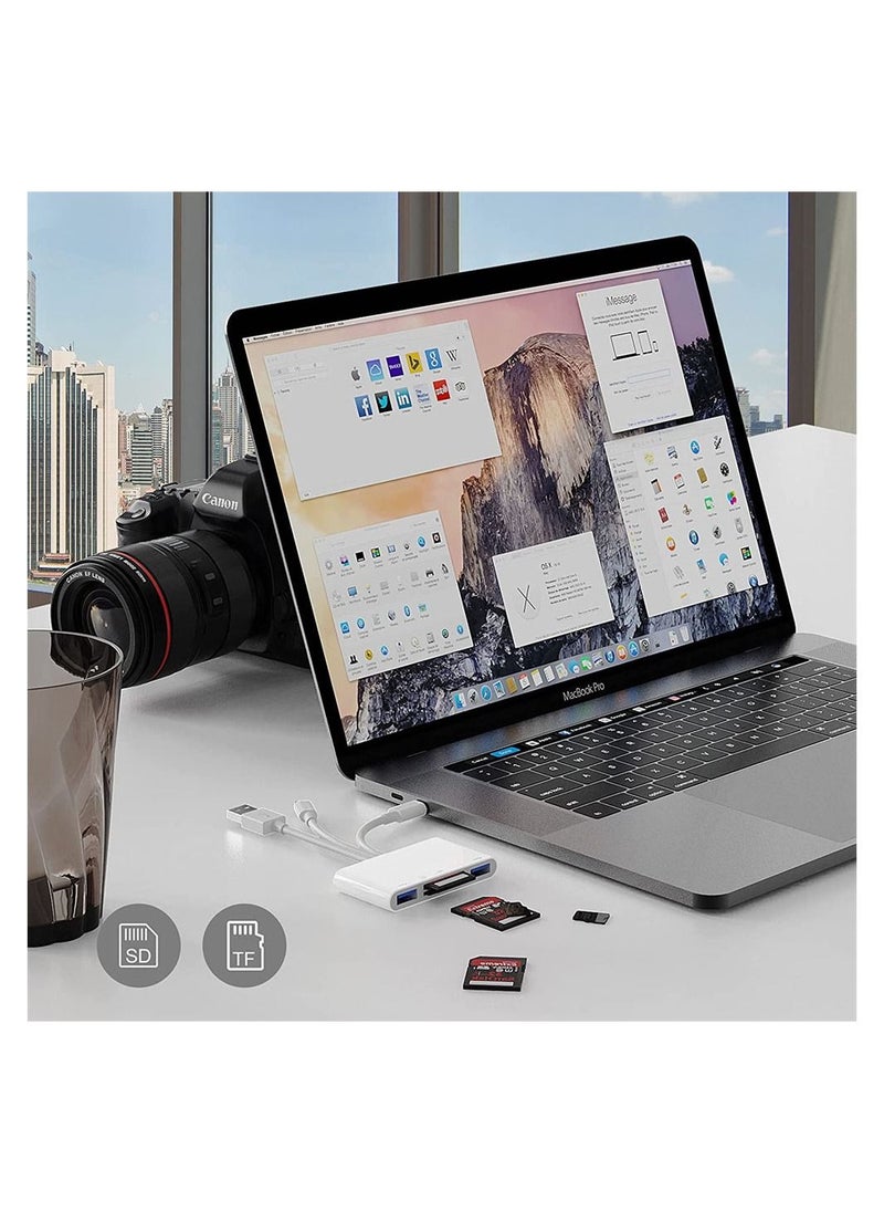 سيوسي - قارئ بطاقة SD ، قارئ بطاقة ذاكرة الكاميرا 5 في 1 USB C SD ، Plug N Play لأجهزة iPhone ، iPad ، Android ، Mac ، الكمبيوتر ، الكاميرا ، MacBook ، يدعم SD ، Micro SD ، SDHC ، SDXC ، MMC و USB OTG - Image 1