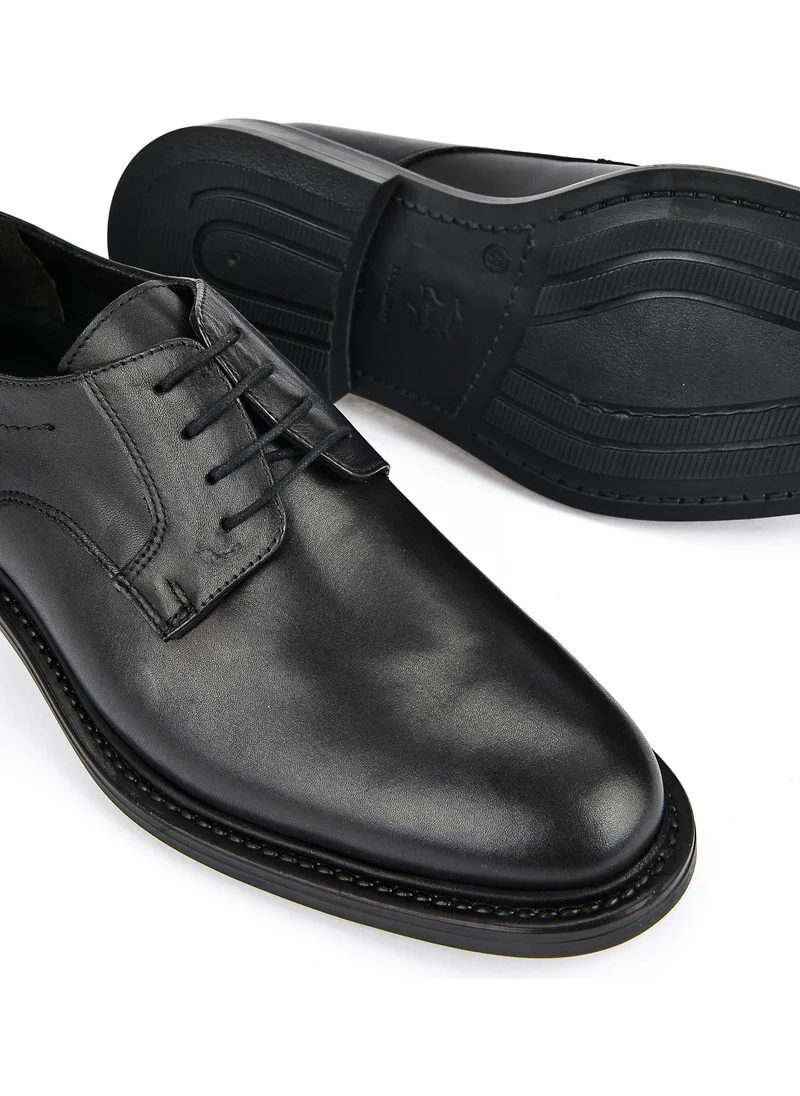زيا Leather Men's Shoes 113744 2380 Black