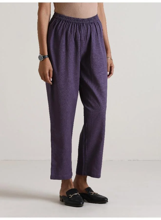 trueBrowns Plum Purple Relax Fit Co-Ord Set