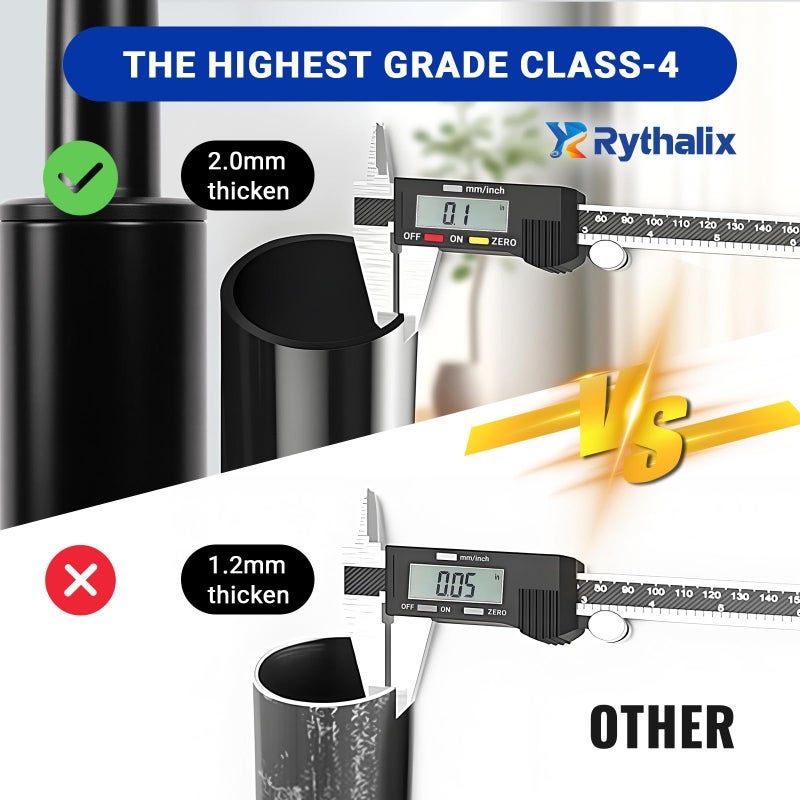 Rythalix 10.1 Inches-14 Inches Office Chair Cylinder Replacement - 3.9'' Stroke, Heavy Duty 1000lbs Class 4 Hydraulic Lift, Universal Pneumatic Piston Fit for Sinking Desk/Gaming Chairs - Image 5