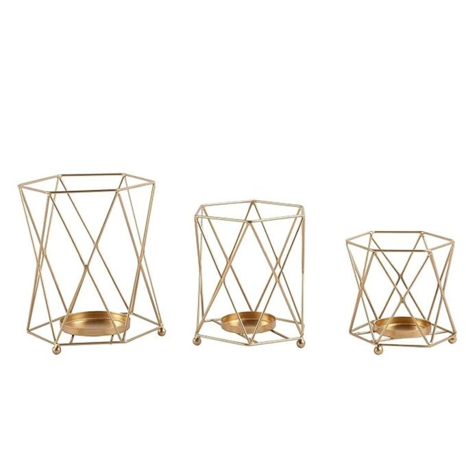 TEALIGHT CANDLE HOLDER PACK OF 3 DIWALI CANDLE HOLDER TEALIGHT HOLDER DIWALI GIFT BEST GIFT FOR DIWALI DECOR DIWALI DECORATION CHRISTMAS CANDLE HOLDER GOLD