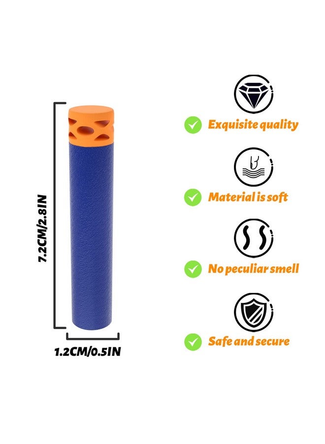 EKIND 200 Pcs Waffles Darts Refill Pack Foam Bullet Compatible For Nerf N-Strike Series Blaster (Blue) - Image 1