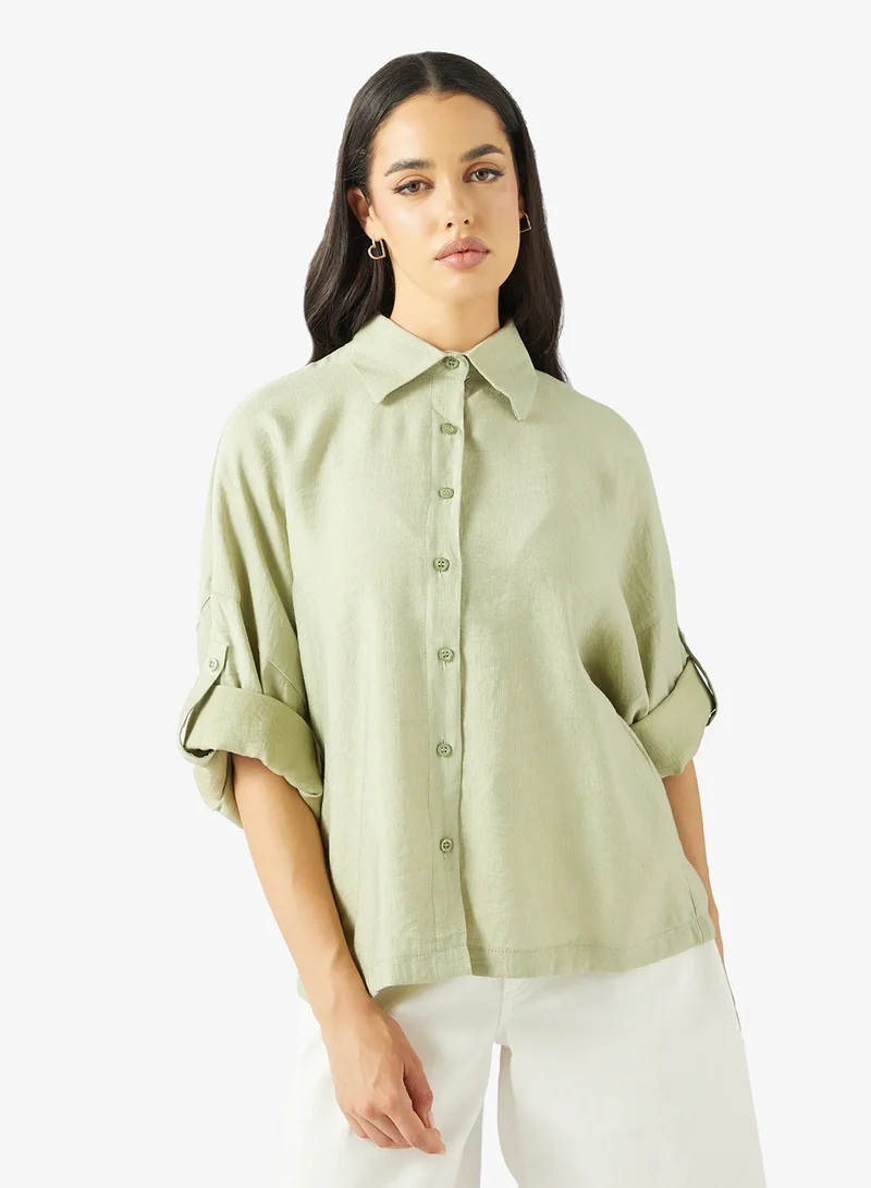 Ginger Button Down Oversize Shirt