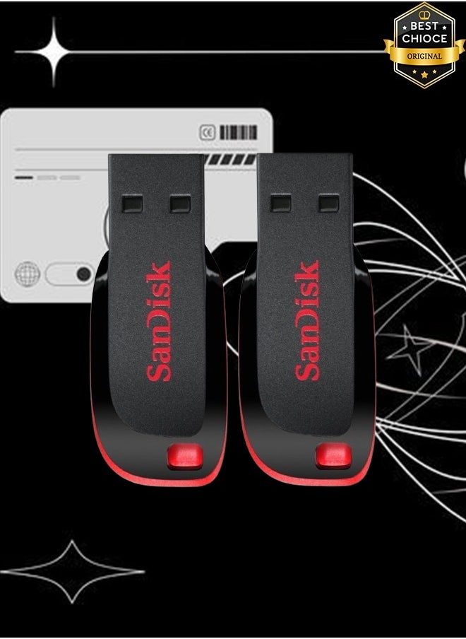 Sandisk 2 Pieces SanDisk Curzer Blade USB 2.0 Flash Drive 32GB  - Image 1