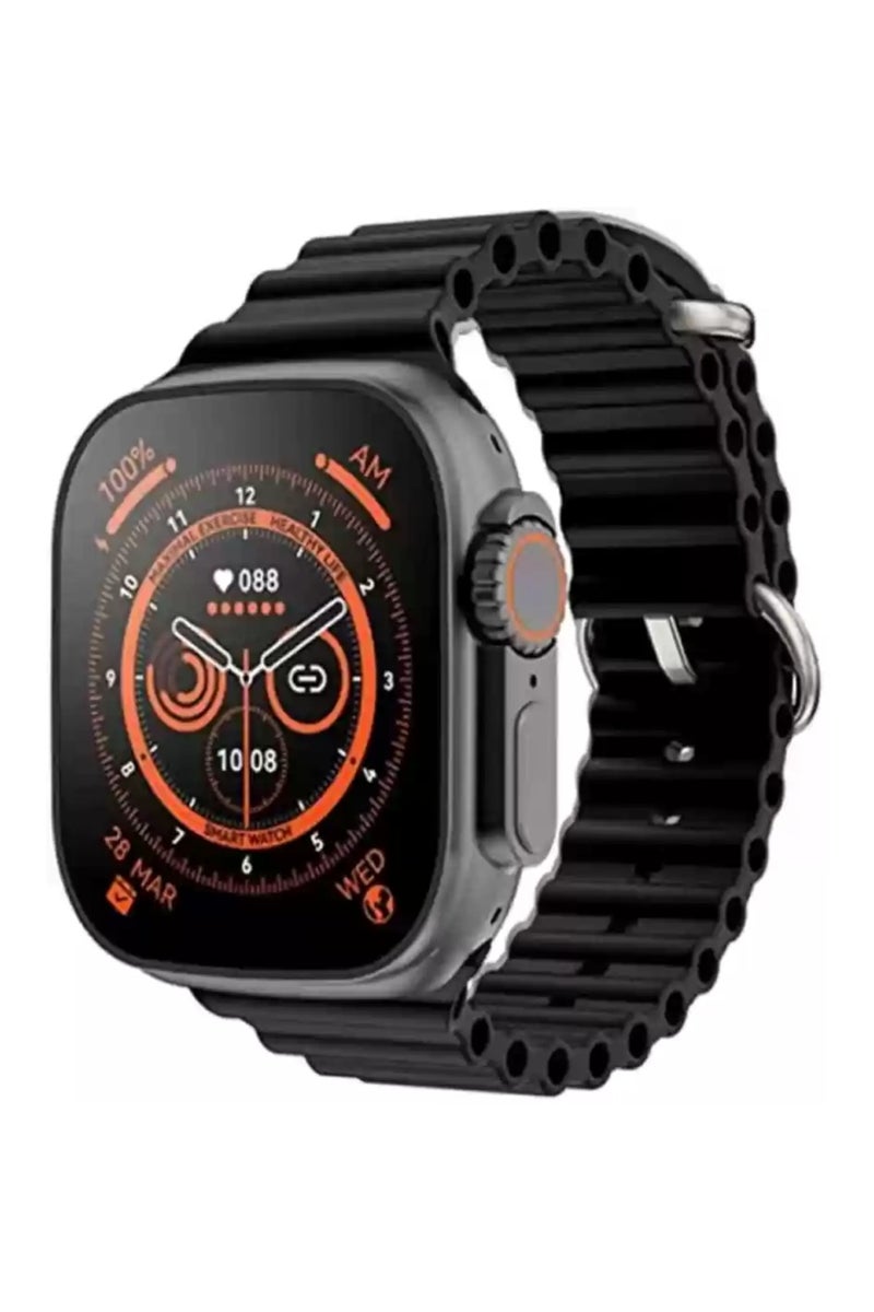 W&O X9 Ultra 2 Smart Watch 49mm, Water Resistant, with 2.2-inch Super AMOLED Screen - Black