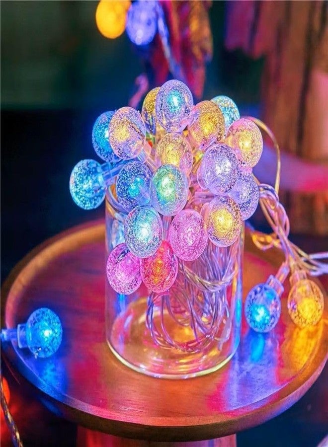 KHIZAR LED String Lights for Bedroom Decor - Decorative Fairy Lights for Kids Room, Girls Room & Home Decoration, Fairy Lights for Ramadan, Eid, Wedding, Party & Indoor Room Decor (Crystal Ball 14) - Image 1