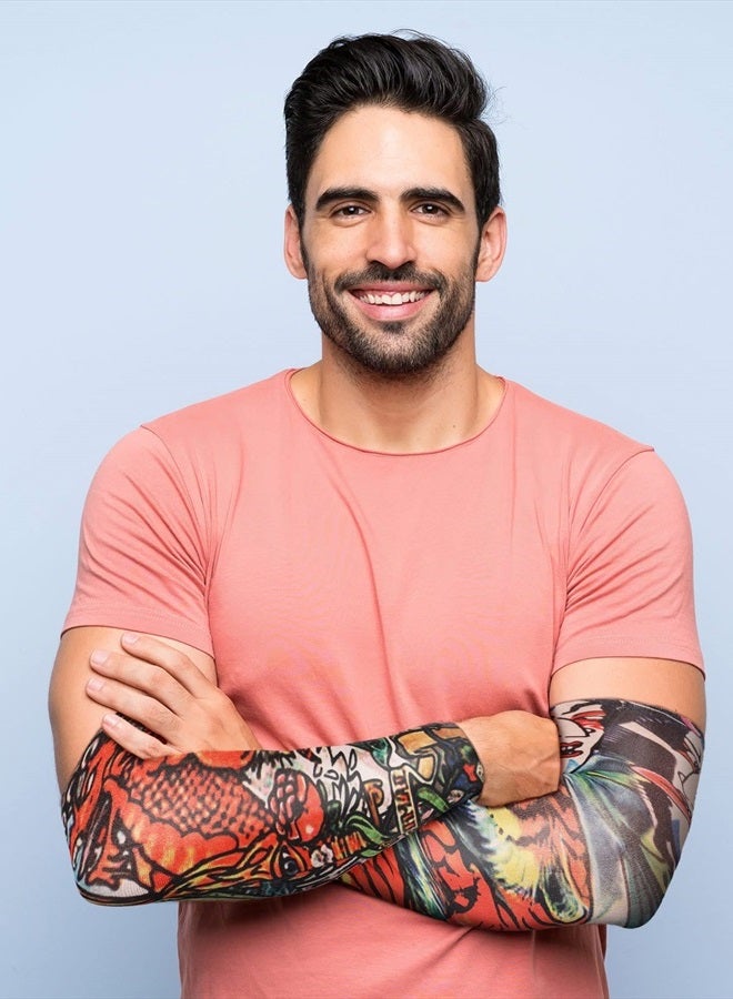 Geyoga 18 Pcs Tattoo Sleeves for Men Arm Sleeves Temporary Tattoo Sleeves Set Arts Fake Tattoo for Women to Cover Arms (Stylish Pattern,Medium) - Image 2