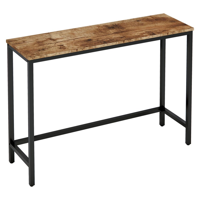 Timberer 394 Console Table Hallway Entrance Table Sofa Table Behind Couch for Living Room Entryway Easy Assembly Accent Table Rustic Brown
