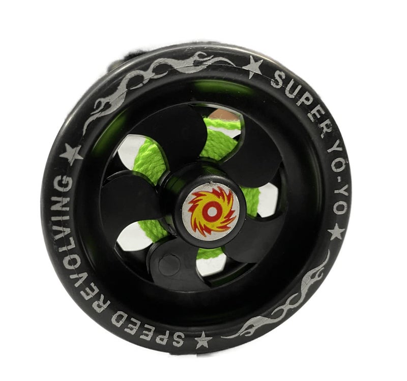 Shivsoft ® Fine Quality high Speed Plastic YoYo Spinner Toy (1 pcs) Make in India (Black) - Image 2