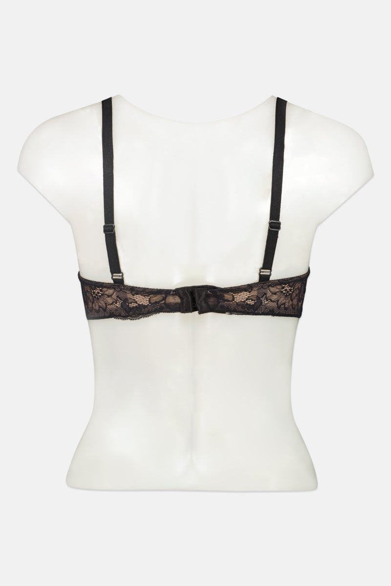 TRIUMPH Women Solid Padded Non Wire Bra, Black  - Image 2
