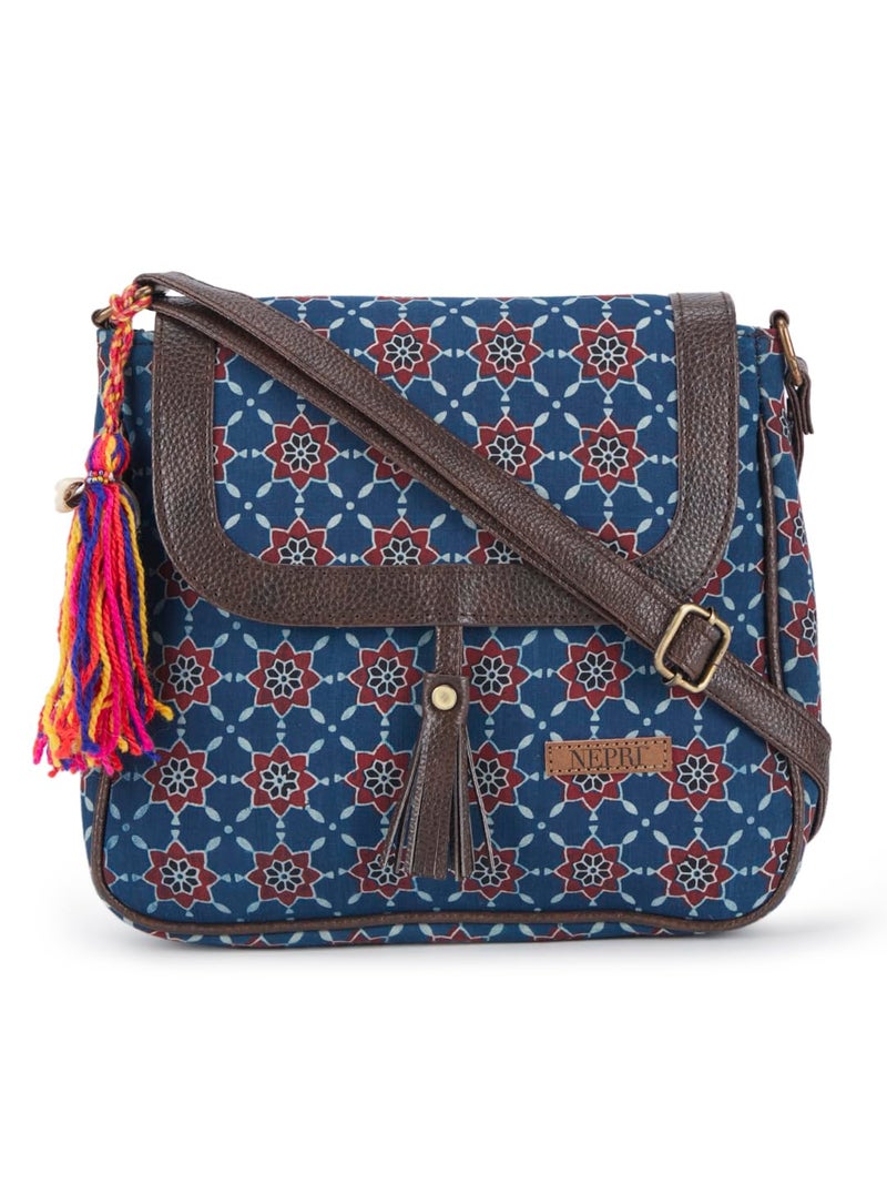 NEPRI Printed Sling Bag | Crossbody Bags for Women Girls | Women's Handbags | Stylish | Vegan Leather Bag | Travel & Office Use | Purse and Wallet - Image 1