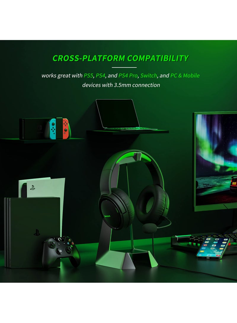 بنيون سماعة الألعاب السلكية BINNUNE BG02 مع ميكروفون لجهاز PS4 PS5 أجهزة إكس بوكس ​​سيريس S|X الكمبيوترأجهزة إكس بوكس ​​واحد يُحوّل - Image 5