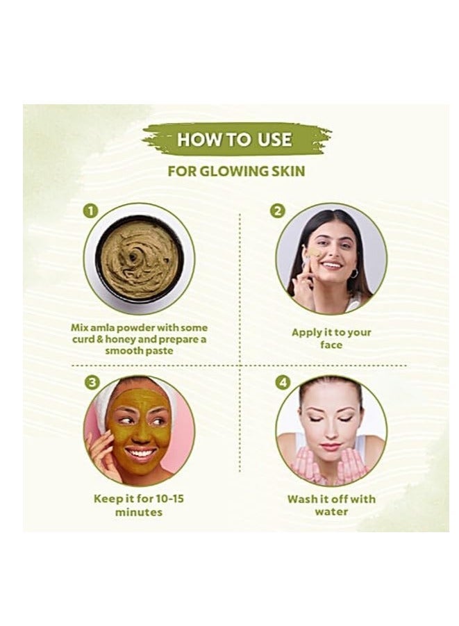 مملكة الإكسسوارات مسحوق أمل (50 جم) - طبيعي 100٪ | مناسب للشعر والبشرة | يعزز نمو الشعر ويحارب قشرة الرأس وينظف فروة الرأس | يعزز إشراق البشرة ويقلل من التجاعيد ويجدد البشرة بلطف - Image 3