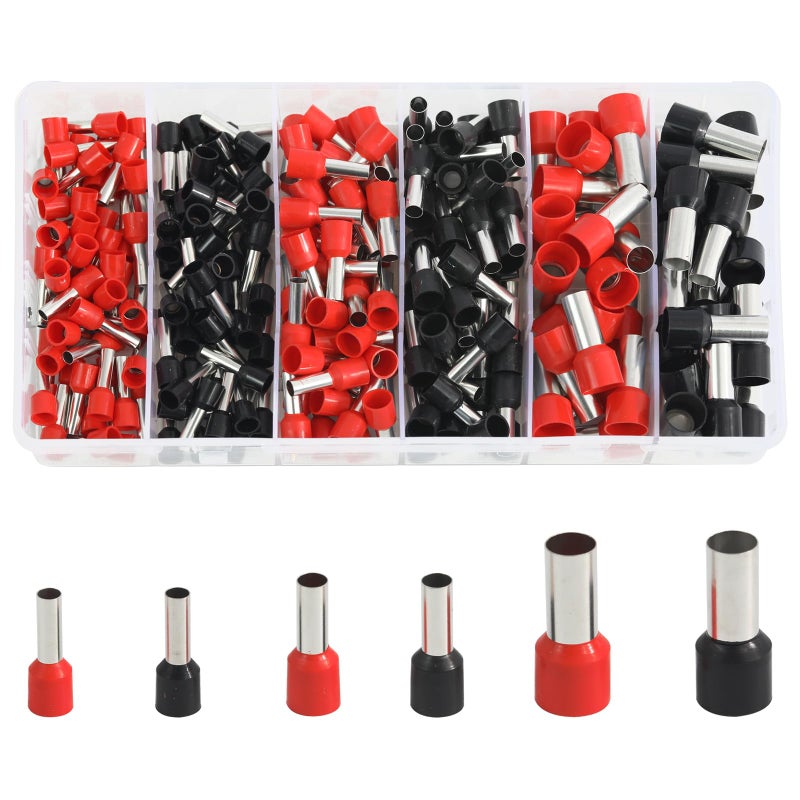 Teansic 240PCS Insulated Copper Wire Ferrules Kit,AWG10-12/AWG8/AWG4 Ferrule Connectors End Terminal for Car Audio, Electronics, Communication Equipment - Image 1