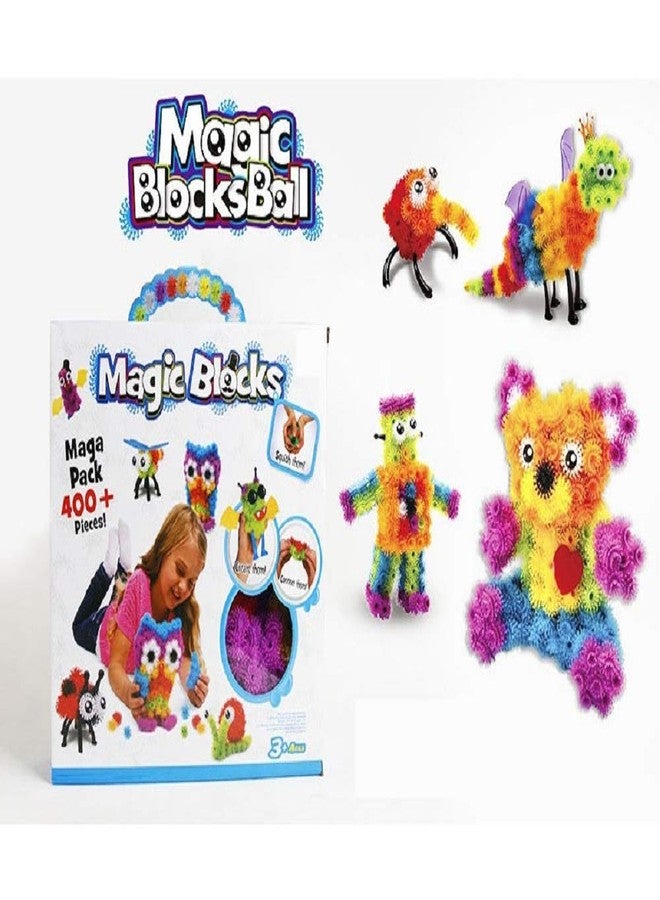 Chocozone 300 Pieces Magic Balls, Puff Balls, Building Block Toys for Boys and Girls, Kids (Multicolour, 5 Years Old) - Image 2