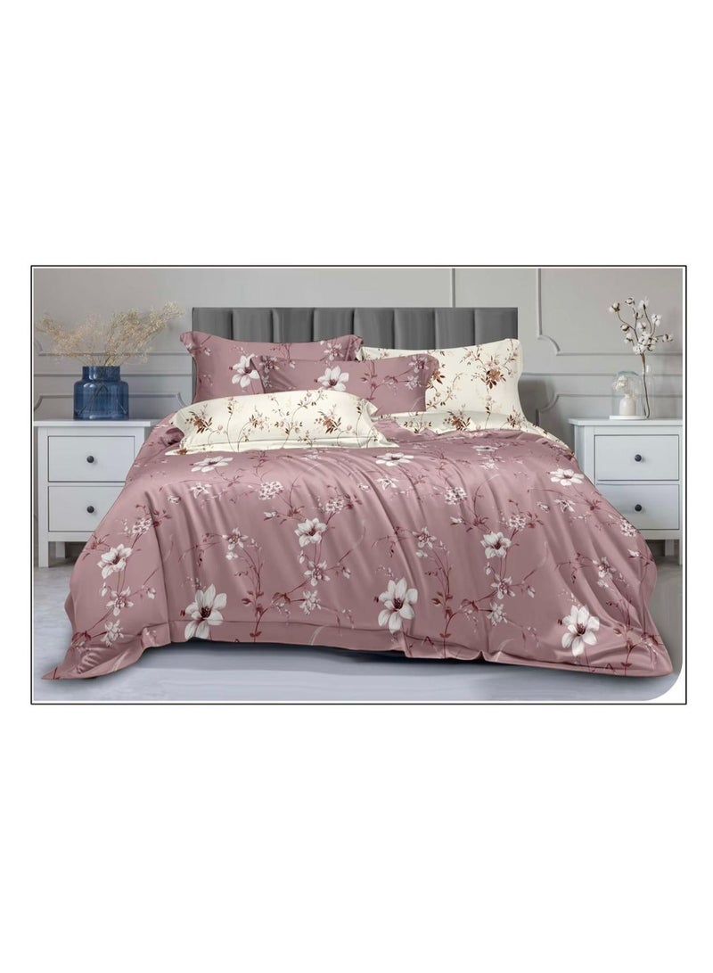 Luxury King 6-Piece Bedding Set –  simple Design, 220x240cm Duvet Cover with Fitted Sheet & 4 Pillowcases