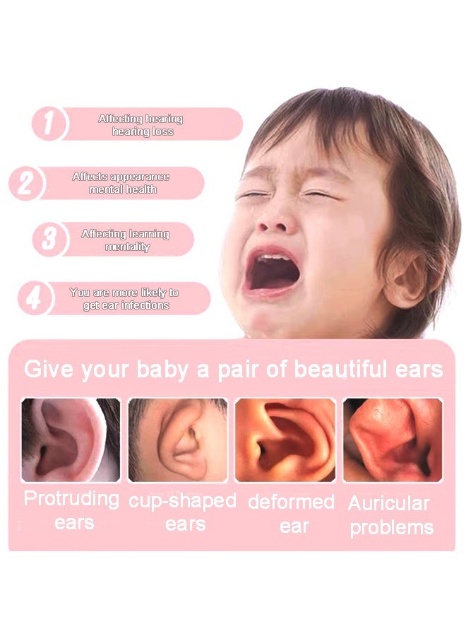 Baby Ear Corrector Set Soft Silicone Brace + Clip + Tape  Ear Deformity Correction - Image 3