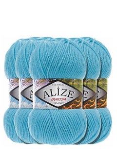ALIZE Blue crochet bobbin, consisting of 3 pieces and weighing 100 g 
