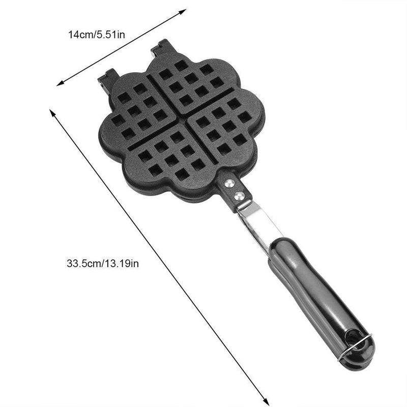 AEKDO Heart Shaped Waffle Maker Non Stick NonStick Doubleside Waffle Baking Pan Aluminum Alloy Waffle Mould Sandwich Maker Waffle Press Plate Cooking Baking Tool Heart Shaped Waffle Maker - Image 4